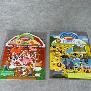 Melissa & Doug Farm and Safari Puffy Stickers Set - Red, Yellow, Green